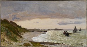 A Sainte-Adresse-i tengerpart, 1864